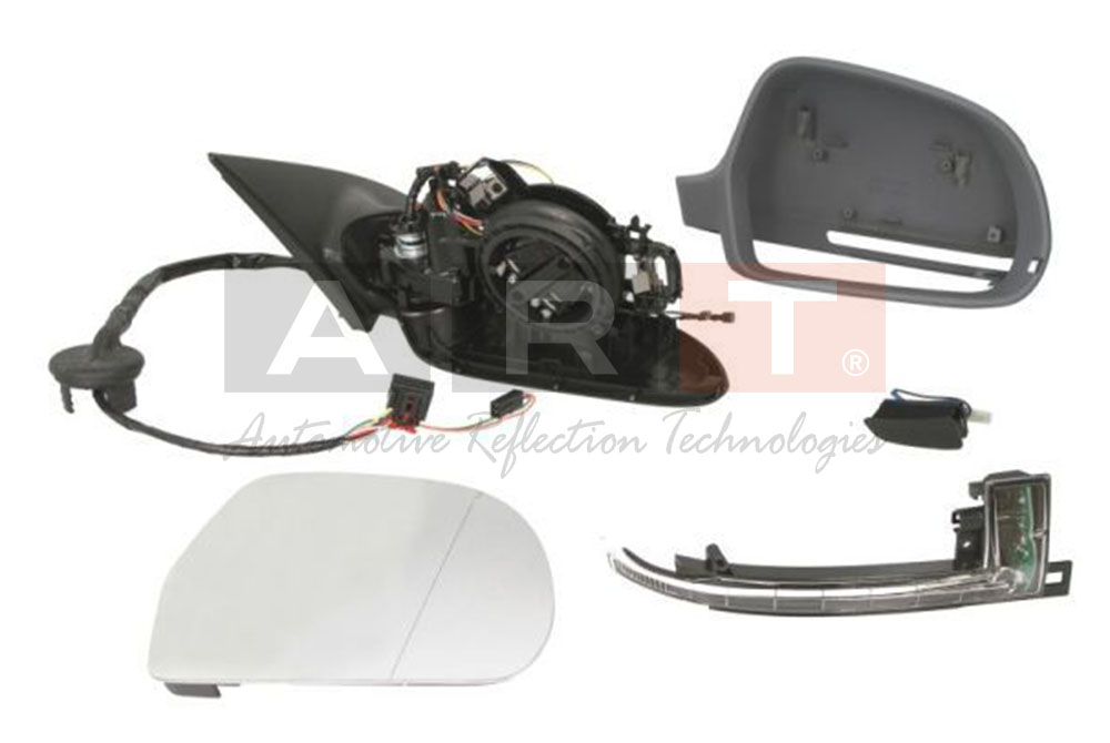 DIŞ DİKİZ AYNA AUDİ A6 2008-2010 ELEKTRİKLİ KATLANIR ISITMALI ASTARLI SİNYALLİ HAFIZALI KÖR NOKTALI SAĞ