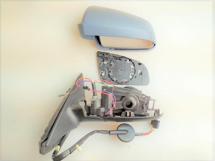 DIŞ DİKİZ AYNA AUDİ A3 5D 2003-2008 ELEKTRİKLİ KATLANIR ISITMALI ASTARLI KÖR NOKTALI 5 KAPI SOL