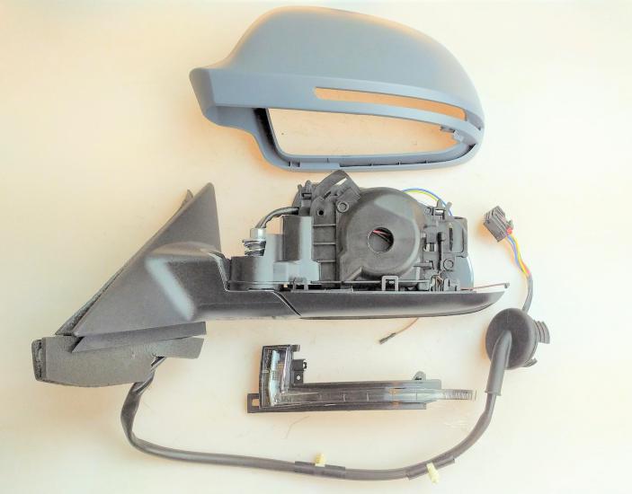 DIŞ DİKİZ AYNA AUDİ A3 3D 2008-2010 ELEKTRİKLİ ISITMALI ASTARLI SİNYALLİ KÖR NOKTALI 3 KAPI SOL